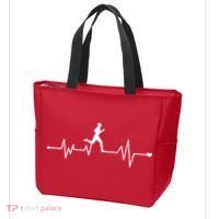 Runner Heartbeat Pulse Tote Bag thumb 3