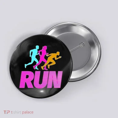 Runners Silhouette Button