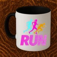 Runners Silhouette Coffee Mug thumb 2