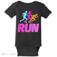 Runners Silhouette Baby Bodysuit thumb 0