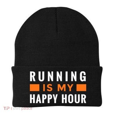 Running Is My Happy Hour Beanie