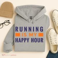 Running Is My Happy Hour Hoodie thumb 4