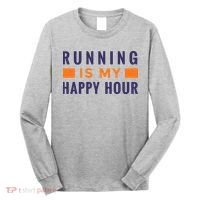 Running Is My Happy Hour Long Sleeve Shirt thumb 0