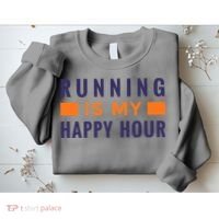 Running Is My Happy Hour Sweatshirt thumb 2