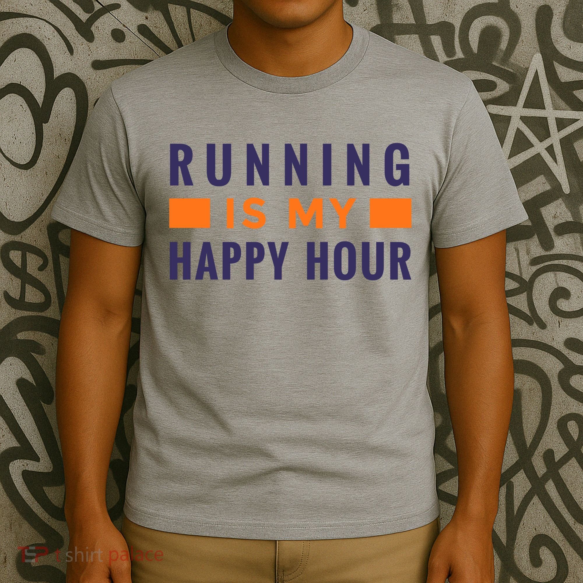 Running Is My Happy Hour T-Shirt