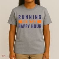 Running Is My Happy Hour T-Shirt thumb 4