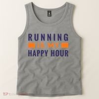 Running Is My Happy Hour Tank Top thumb 2