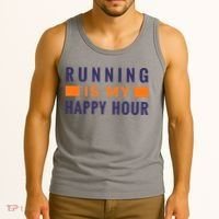 Running Is My Happy Hour Tank Top thumb 3