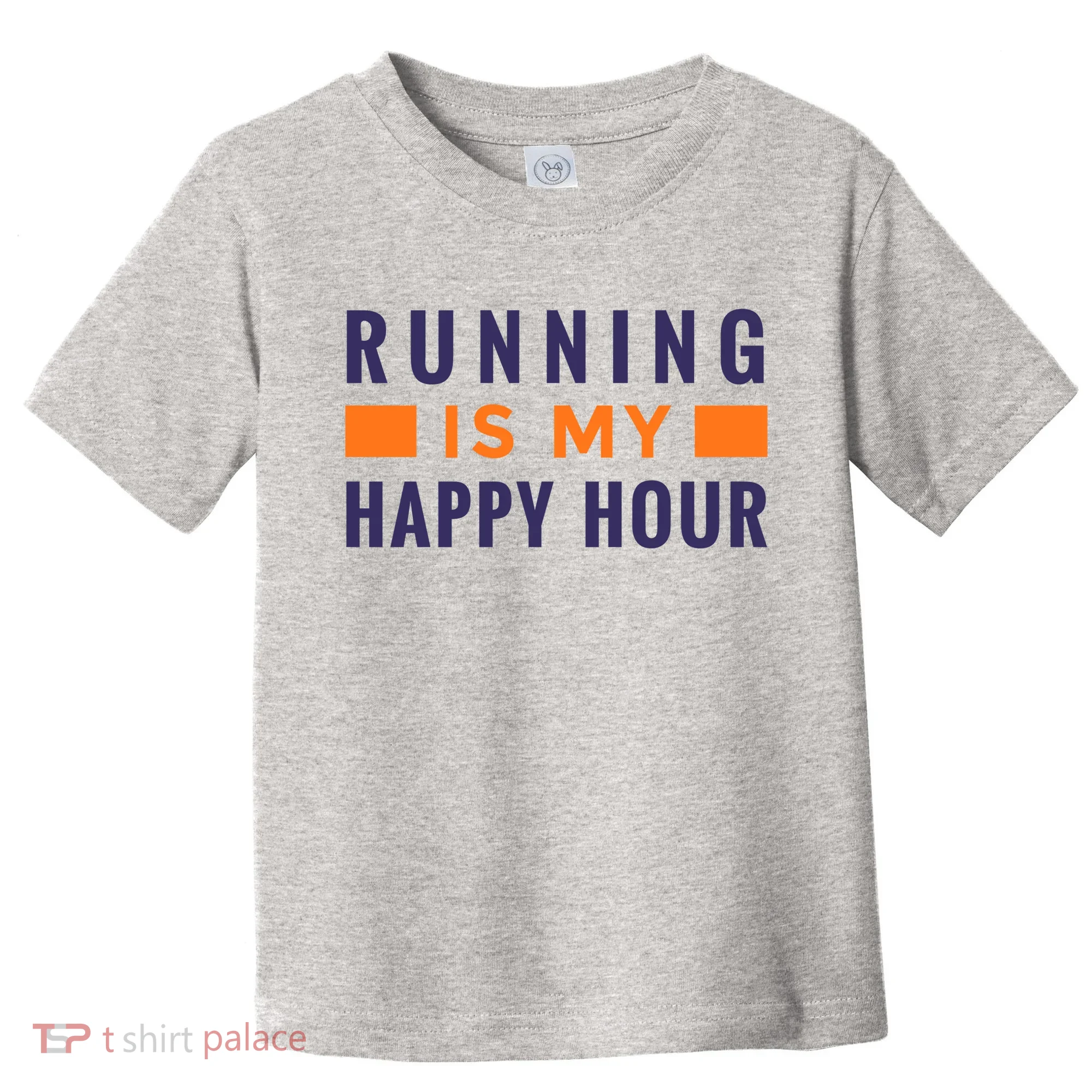 Running Is My Happy Hour Toddler T-Shirt