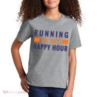 Running Is My Happy Hour Kids T-Shirt thumb 2