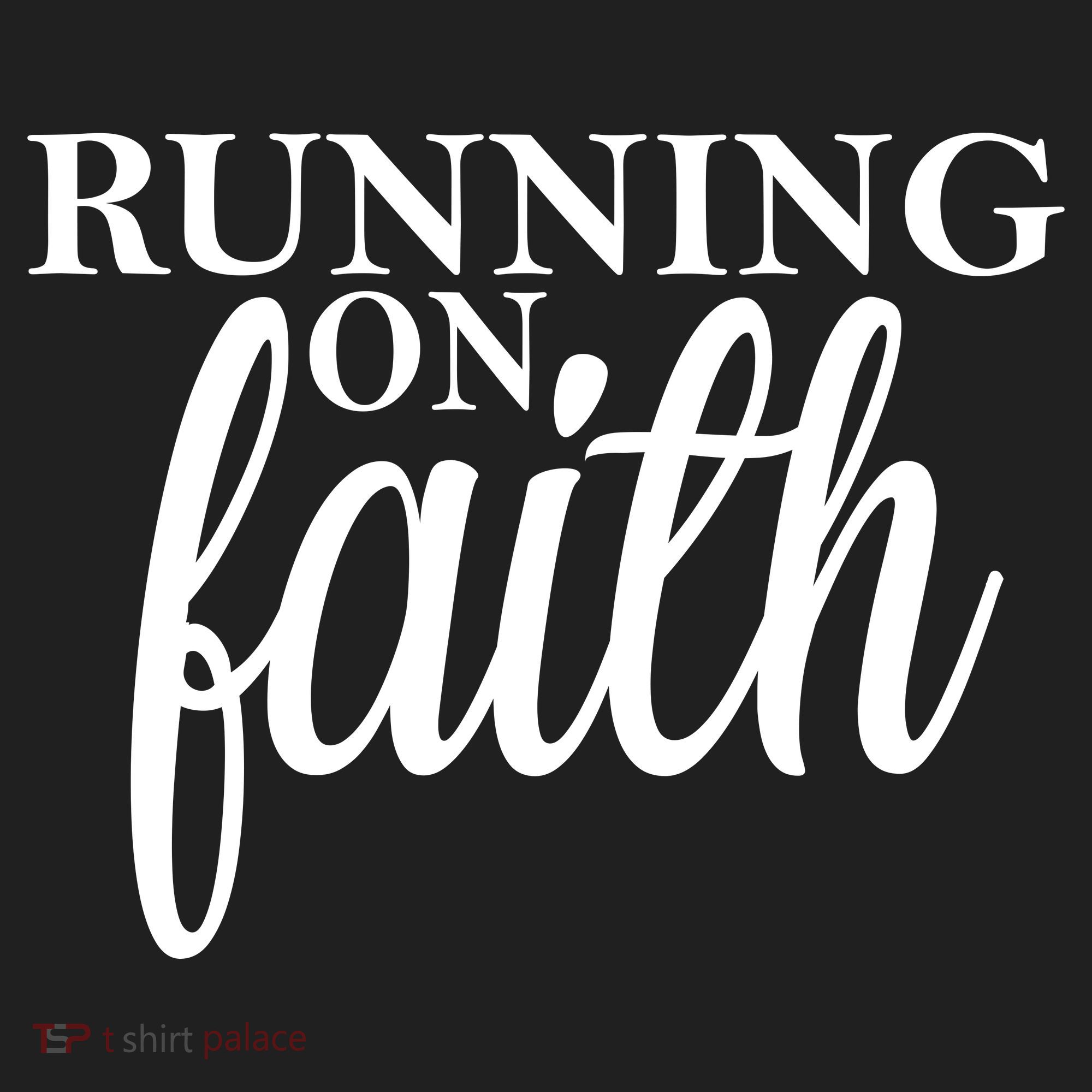 Running On Faith Golf Towel
