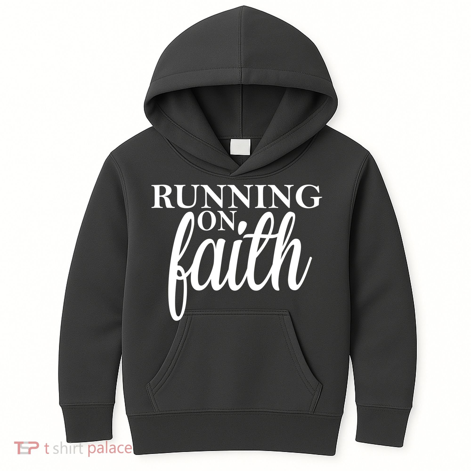 Running On Faith Kids Hoodie