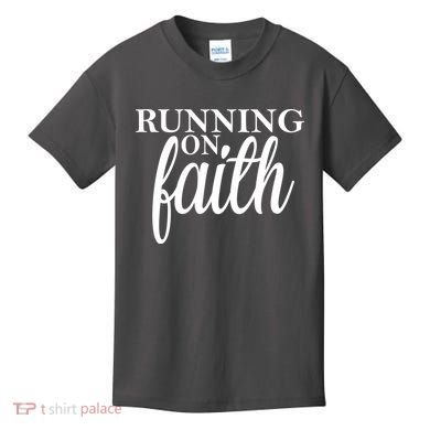 Running On Faith Kids T-Shirt