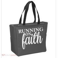 Running On Faith Tote Bag thumb 2