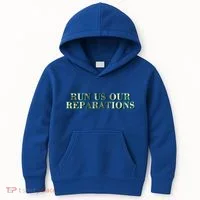 Run Us Our Reparations Kids Hoodie thumb 0