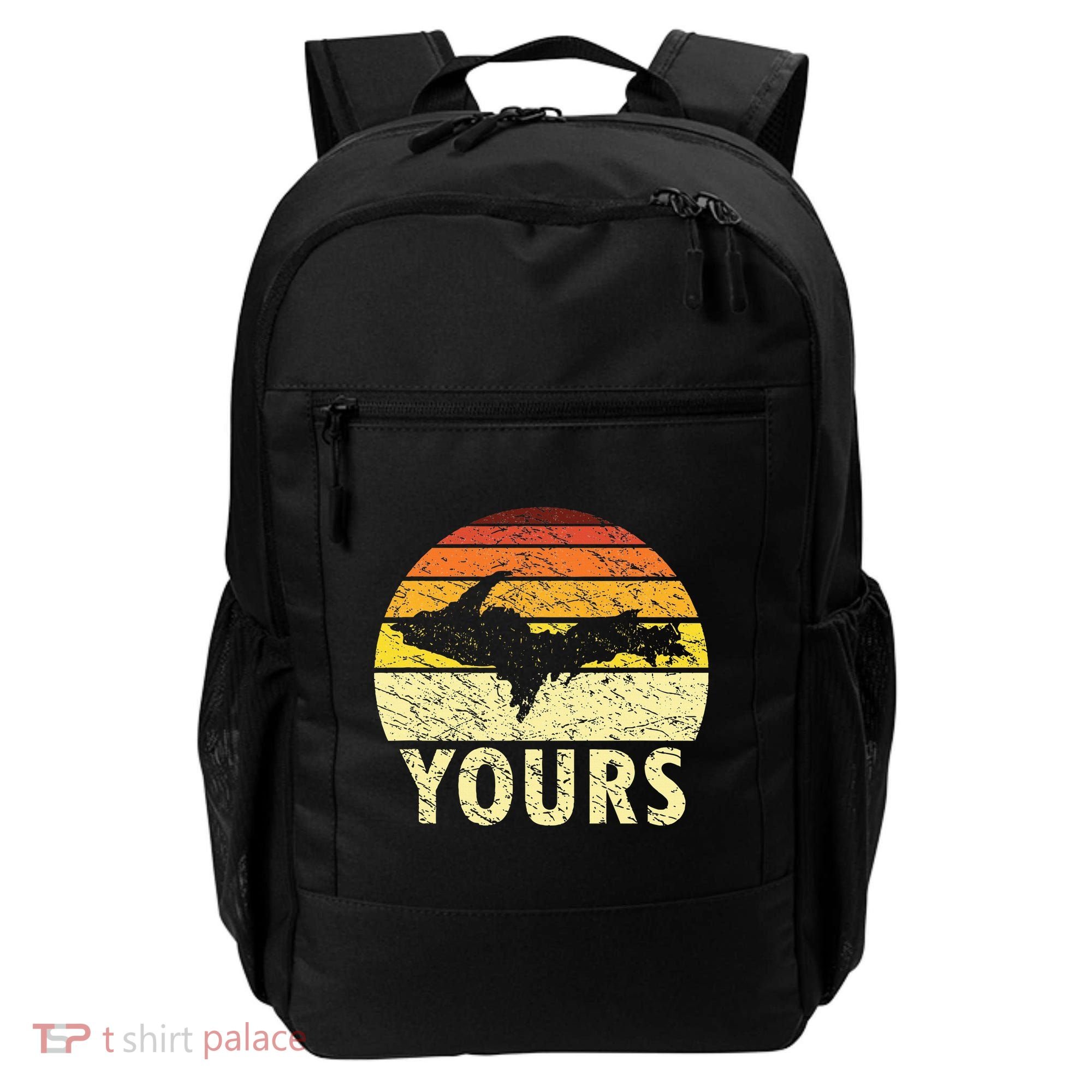 Retro Upper Peninsula UP Yours Yooper Pride Michigan Roots Backpack