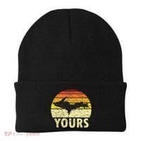 Retro Upper Peninsula UP Yours Yooper Pride Michigan Roots Beanie thumb 0