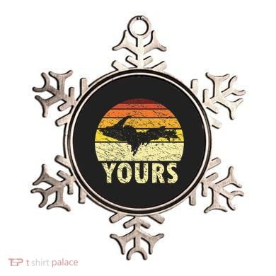 Retro Upper Peninsula UP Yours Yooper Pride Michigan Roots Ornament