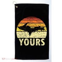 Retro Upper Peninsula UP Yours Yooper Pride Michigan Roots Golf Towel thumb 0