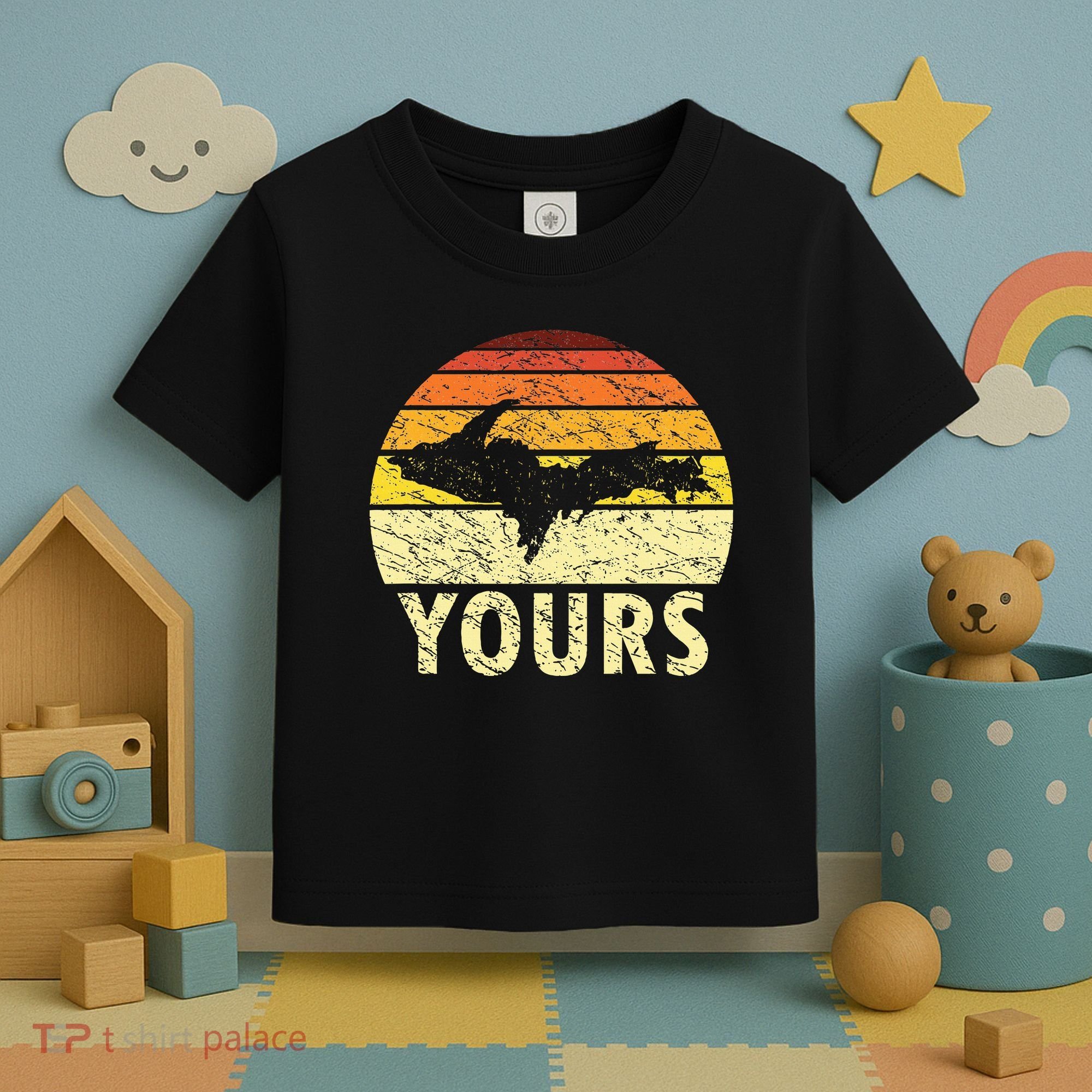 Retro Upper Peninsula UP Yours Yooper Pride Michigan Roots Toddler T-Shirt