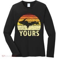 Retro Upper Peninsula UP Yours Yooper Pride Michigan Roots Women's Long Sleeve Shirt thumb 0