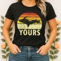 Retro Upper Peninsula UP Yours Yooper Pride Michigan Roots Women's T-Shirt thumb 2