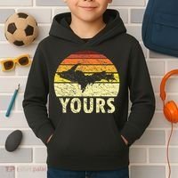 Retro Upper Peninsula UP Yours Yooper Pride Michigan Roots Kids Hoodie thumb 2