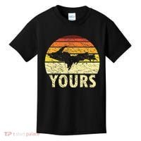 Retro Upper Peninsula UP Yours Yooper Pride Michigan Roots Kids T-Shirt thumb 0
