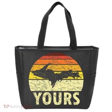 Retro Upper Peninsula UP Yours Yooper Pride Michigan Roots Bag