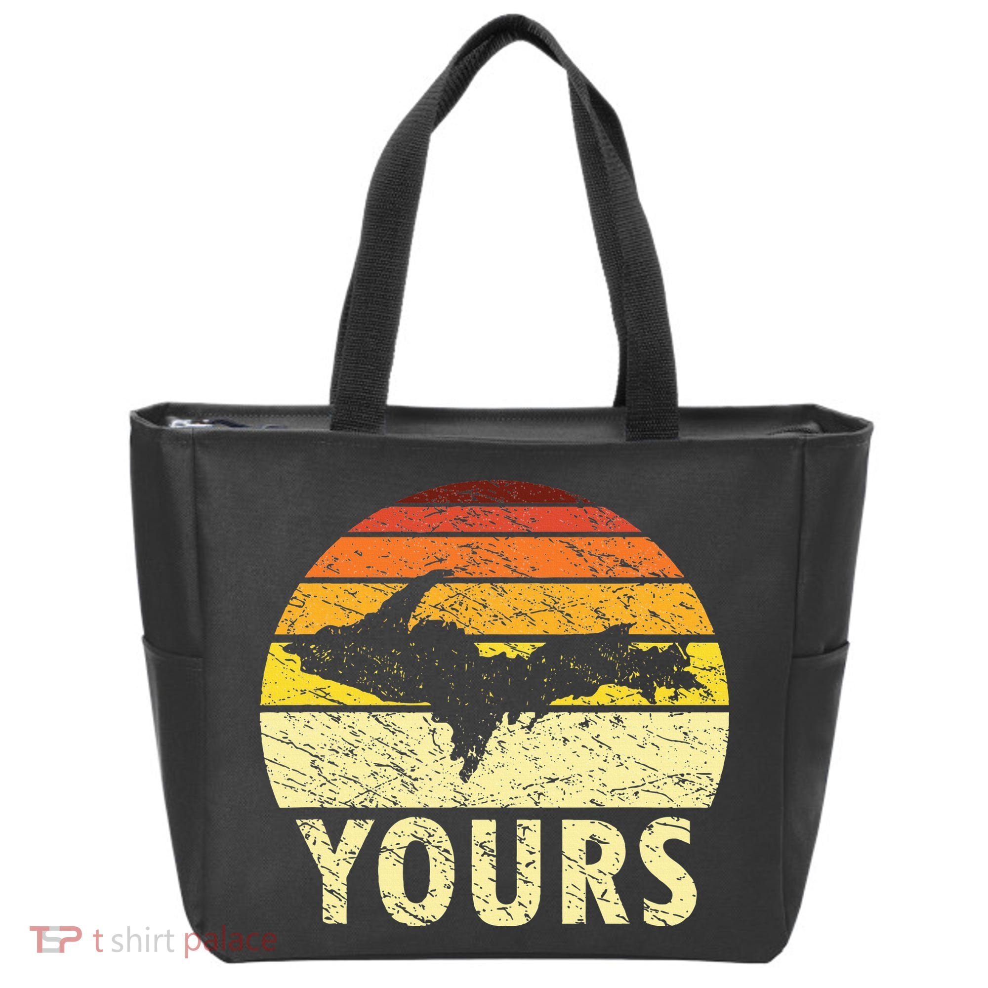 Retro Upper Peninsula UP Yours Yooper Pride Michigan Roots Tote Bag