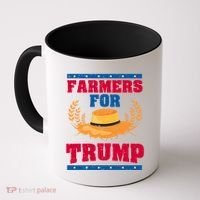 Republican Usa Pride Patriot Farmers For Trump Gift Coffee Mug thumb 0
