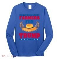 Republican Usa Pride Patriot Farmers For Trump Gift Long Sleeve Shirt thumb 0