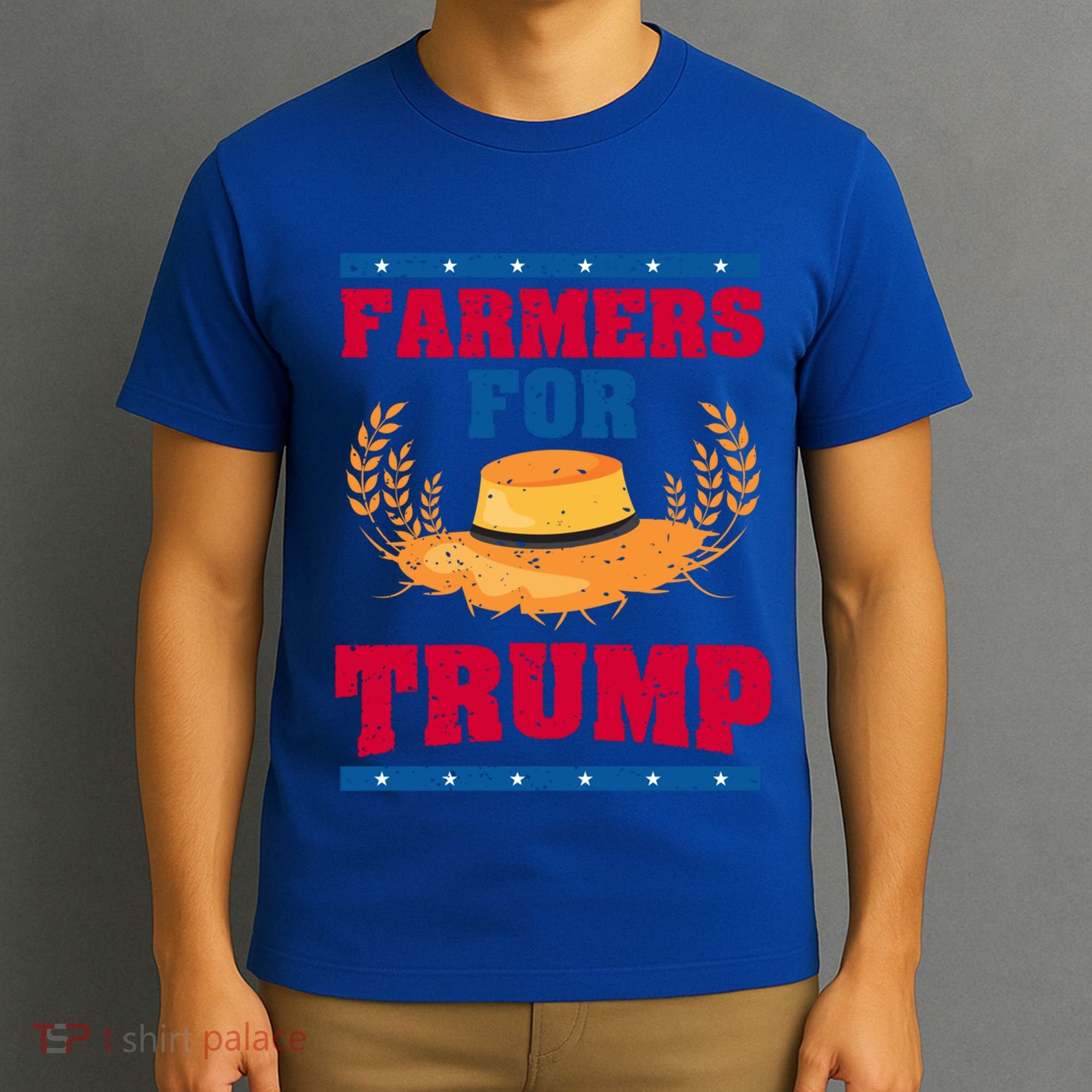 Republican Usa Pride Patriot Farmers For Trump Gift T-Shirt