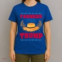 Republican Usa Pride Patriot Farmers For Trump Gift T-Shirt thumb 4