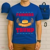 Republican Usa Pride Patriot Farmers For Trump Gift T-Shirt thumb 6