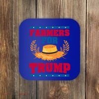 Republican Usa Pride Patriot Farmers For Trump Gift Coaster thumb 0