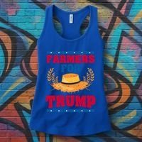 Republican Usa Pride Patriot Farmers For Trump Gift Women's Tank Top thumb 3