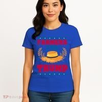 Republican Usa Pride Patriot Farmers For Trump Gift Women's T-Shirt thumb 4
