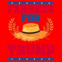 Republican Usa Pride Patriot Farmers For Trump Gift Santa Hat thumb 1