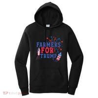 Republican Usa Pride Patriot Farmers For Trump Funny Gift Women's Hoodie thumb 0