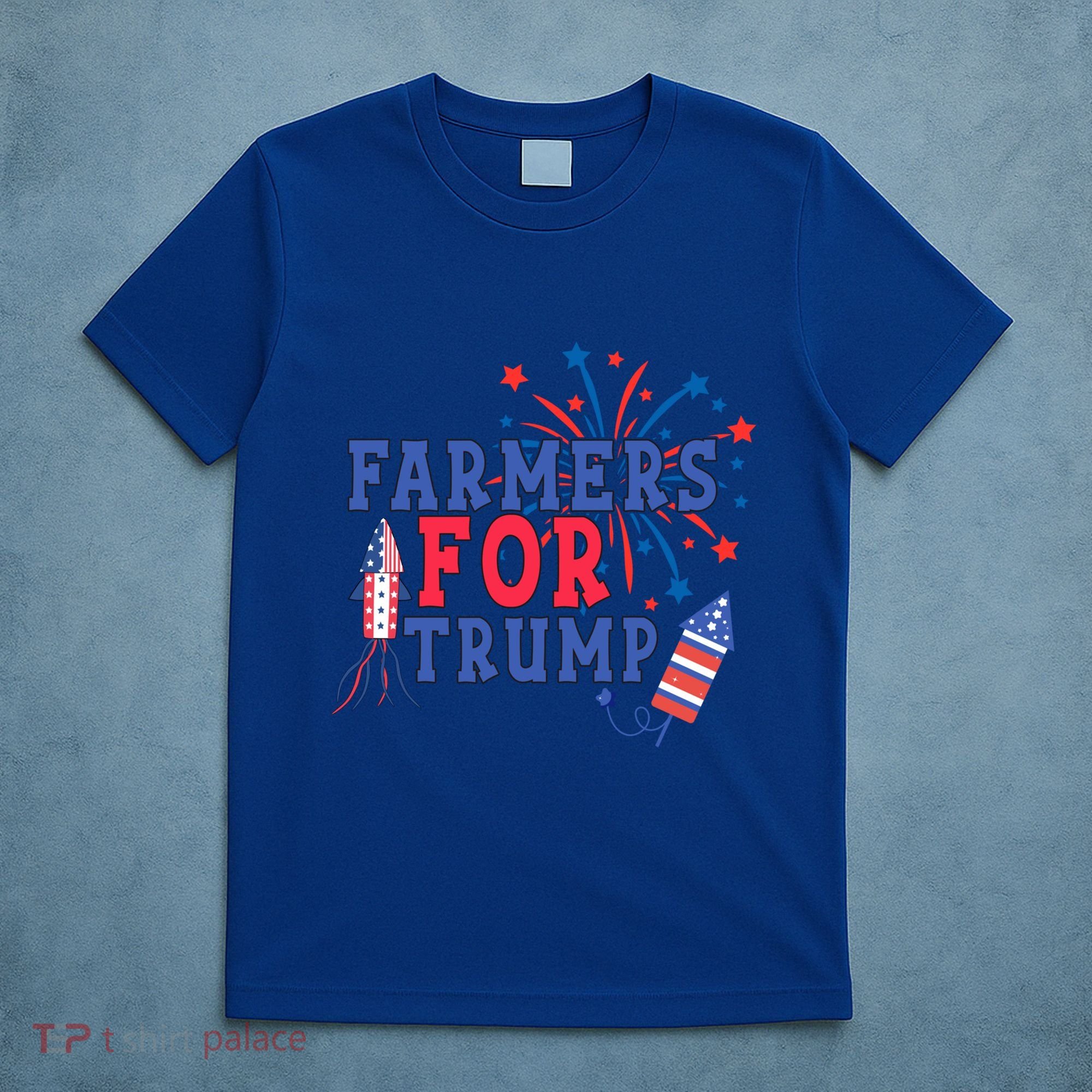 Republican Usa Pride Patriot Farmers For Trump Funny Gift T-Shirt