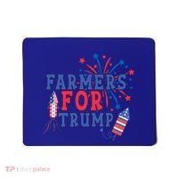 Republican Usa Pride Patriot Farmers For Trump Funny Gift Mousepad thumb 0