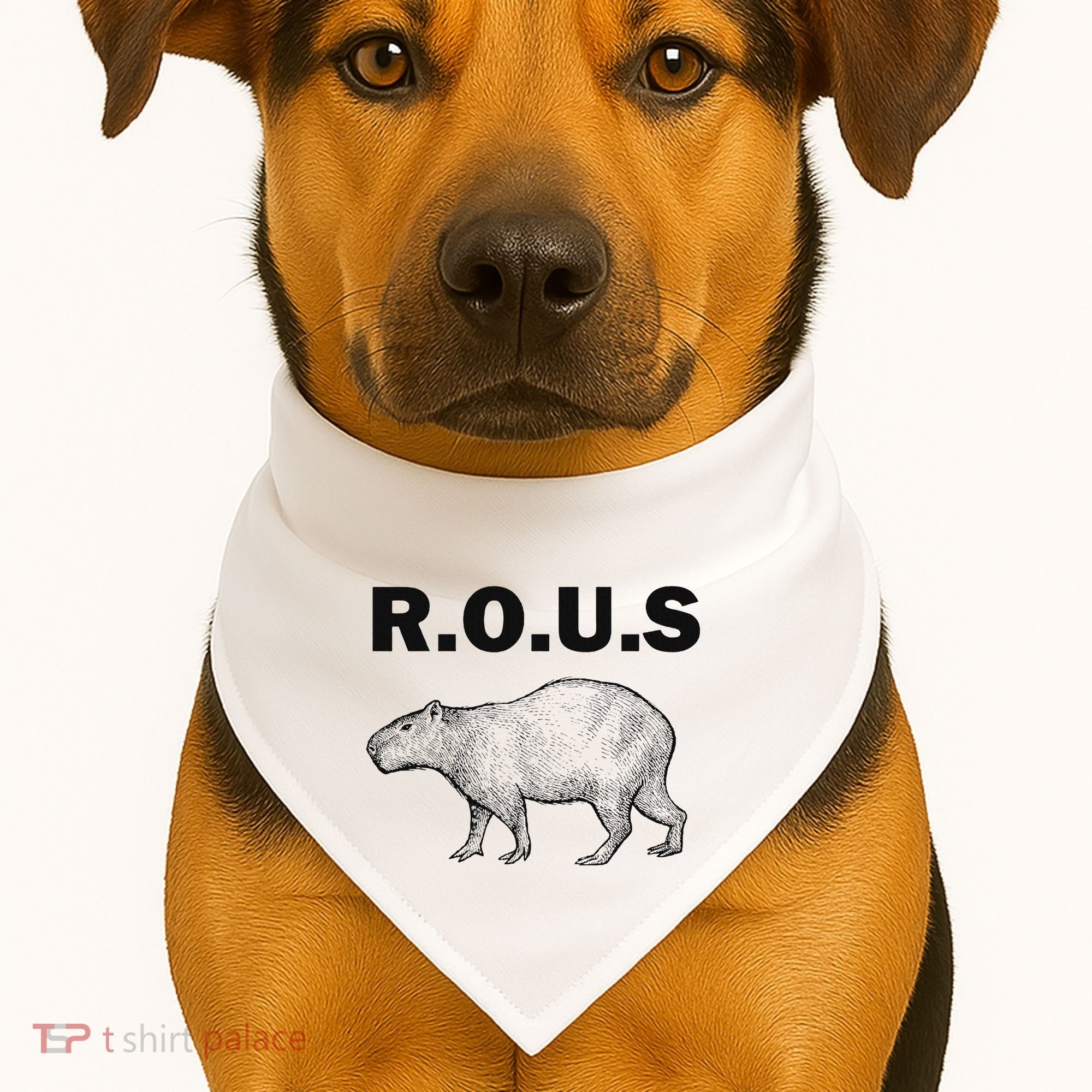 Rous Unusual Rodent Capybara USA-Made Doggie Bandana