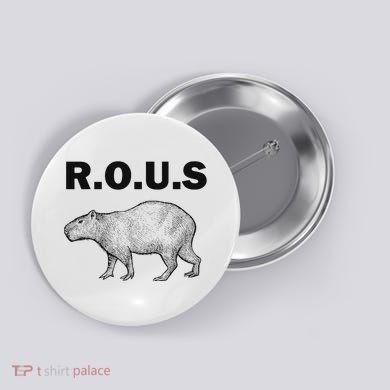 Rous Unusual Rodent Capybara Button