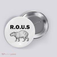 Rous Unusual Rodent Capybara Button thumb 0
