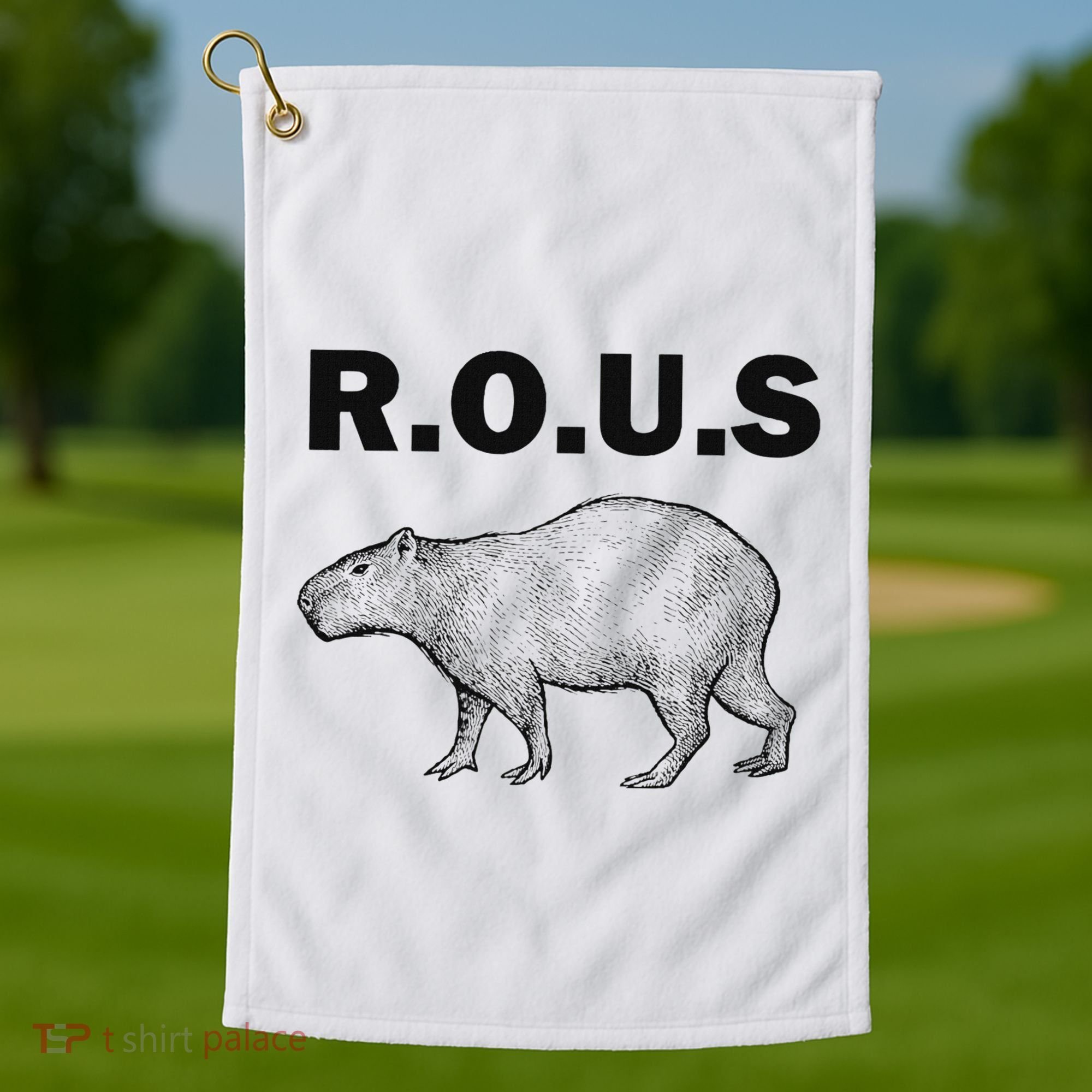 Rous Unusual Rodent Capybara Golf Towel