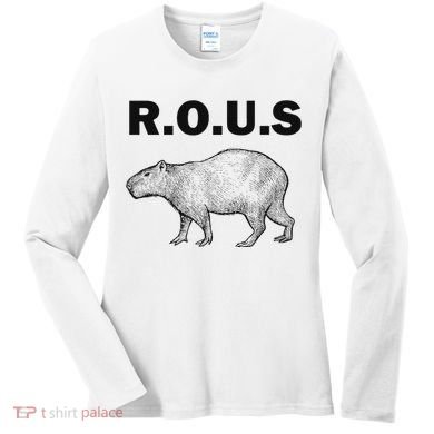 Rous Unusual Rodent Capybara Women's Long Sleeve Shirt