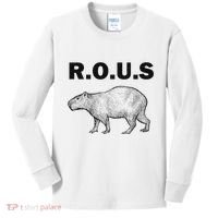Rous Unusual Rodent Capybara Kids Long Sleeve Shirt thumb 0
