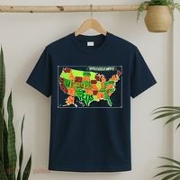 Retro United States Of America Map T-Shirt thumb 2