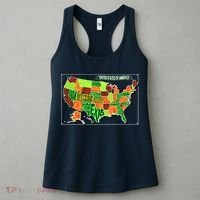 Retro United States Of America Map Women's Tank Top thumb 3